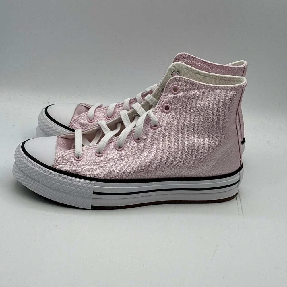 Converse CTAS EVA Lift Hi Shoes Kids Size 5 Pink White Platform A17127F